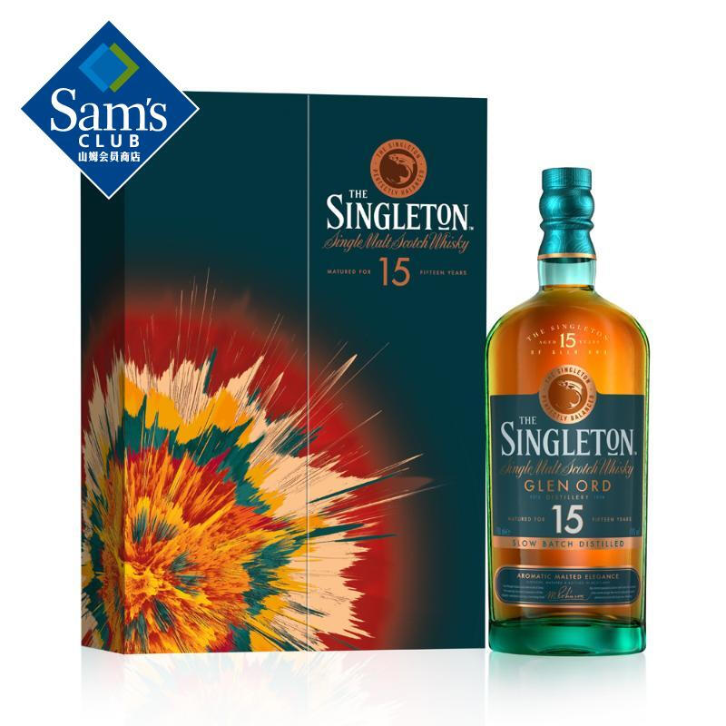 苏格登(Singleton)  英国进口 15年单一麦芽苏格兰威士忌 700ml